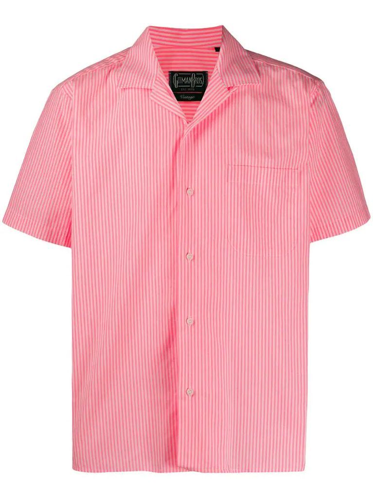 camp collar striped shirt