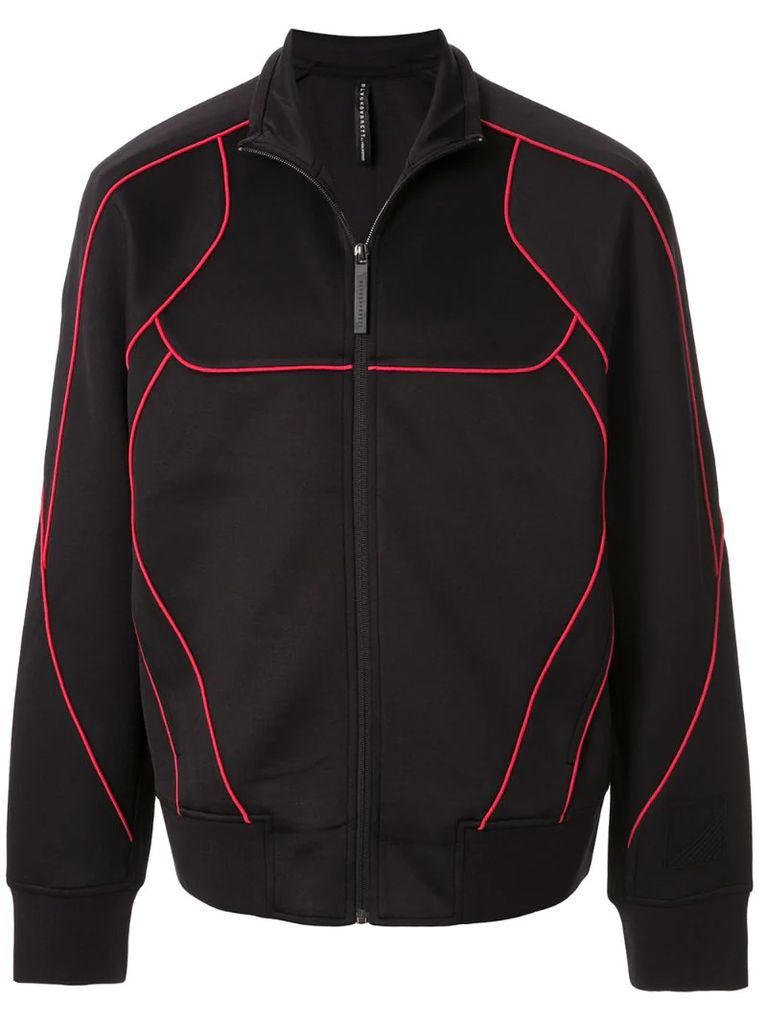 contrast piping track jacket
