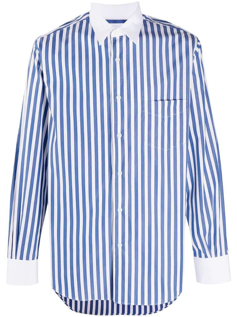 striped long-sleeve shirt