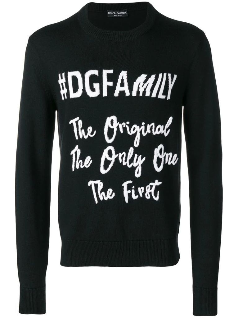 #DGFamily print jumper