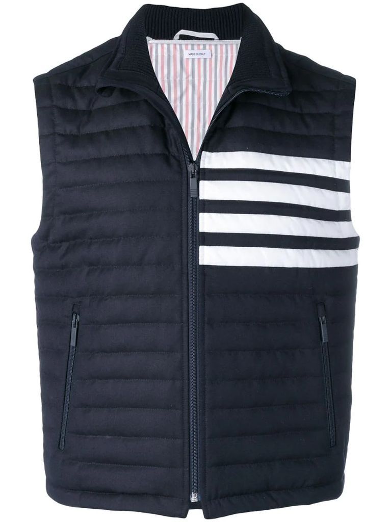 4-bar Down Quilted Vest