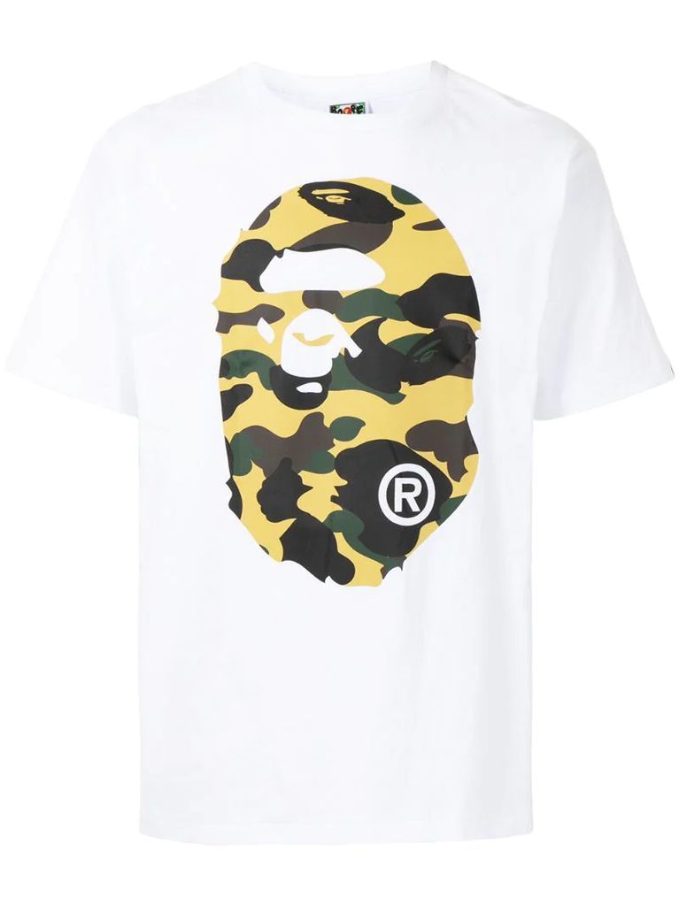 Ape Head-print cotton T-shirt