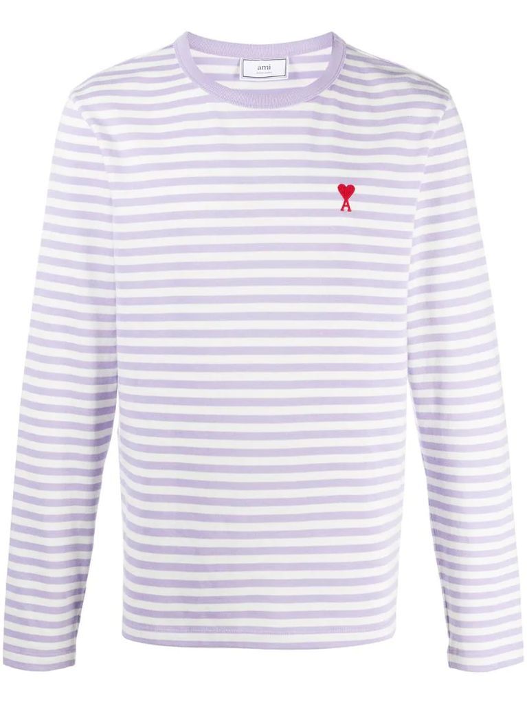 Ami de Coeur striped longsleeve T-shirt
