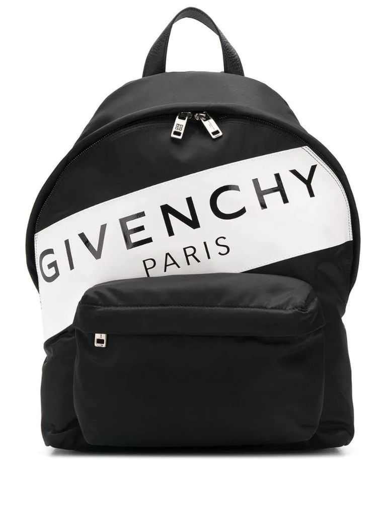 logo stripe backpack