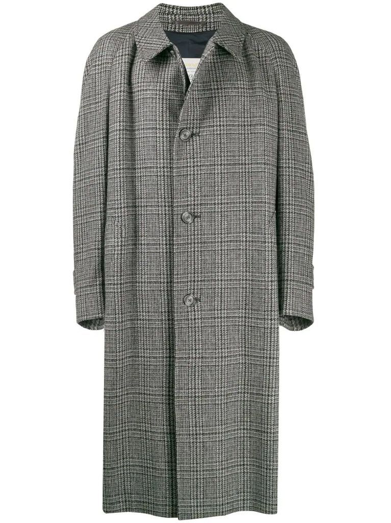 1990's check overcoat