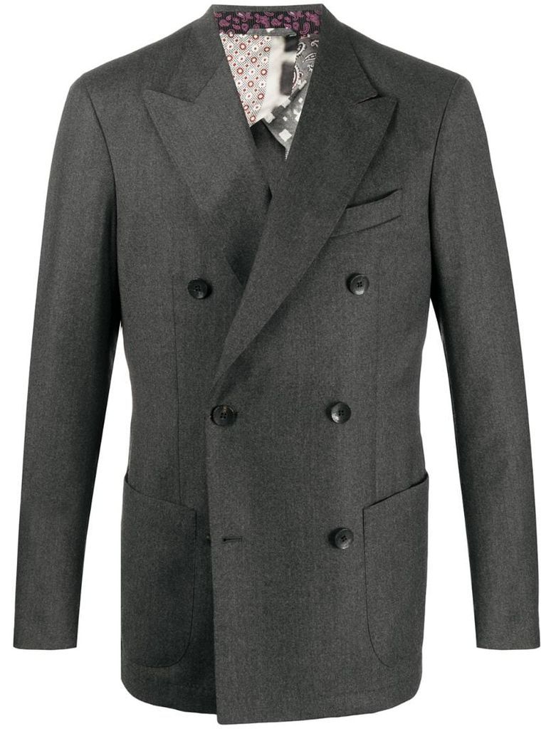double-breasted suit jacket