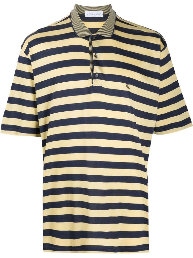 1990s striped polo shirt