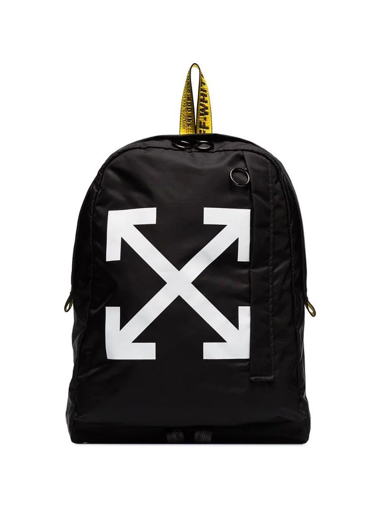 arrow print backpack