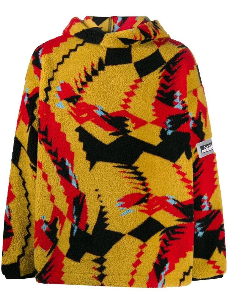 abstract print pull over