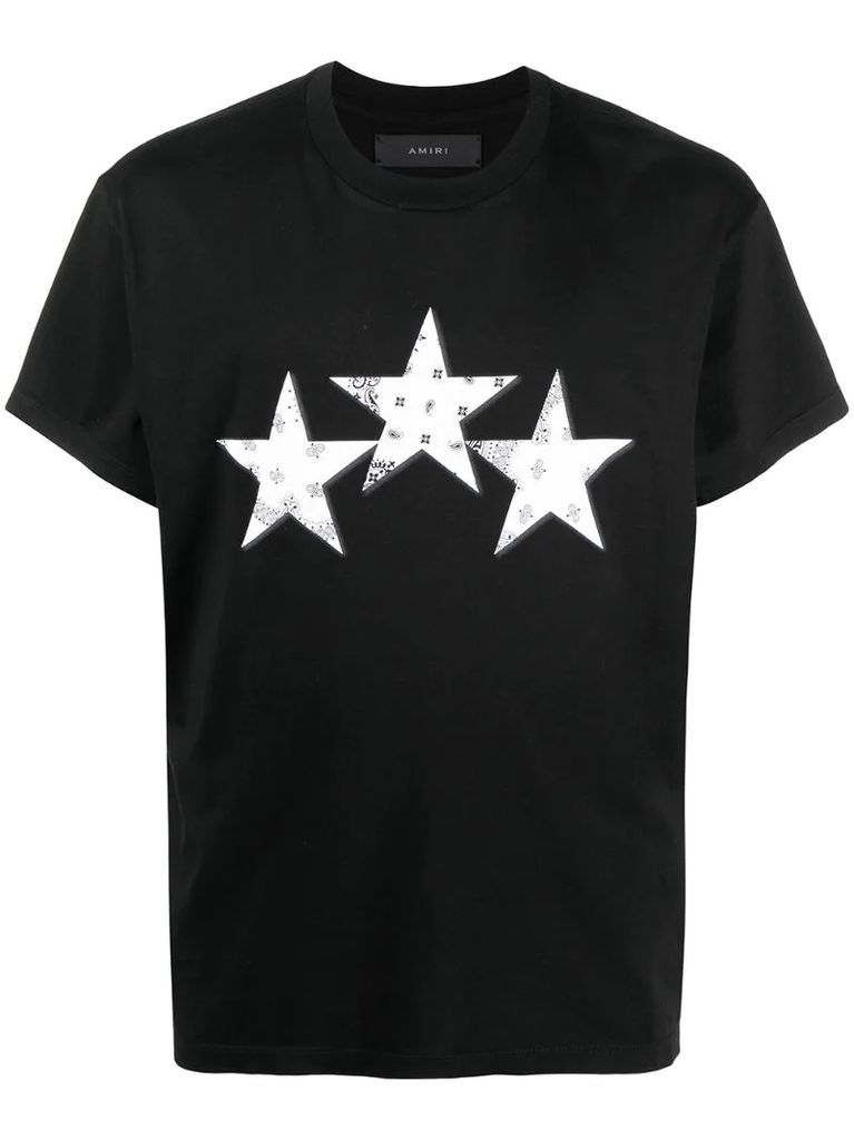 bandana stars-print cotton T-shirt