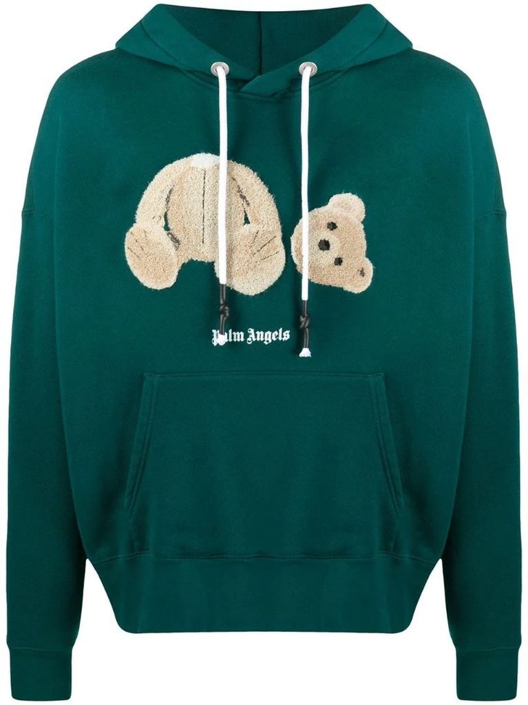 Bear relaxed-fit hoodie