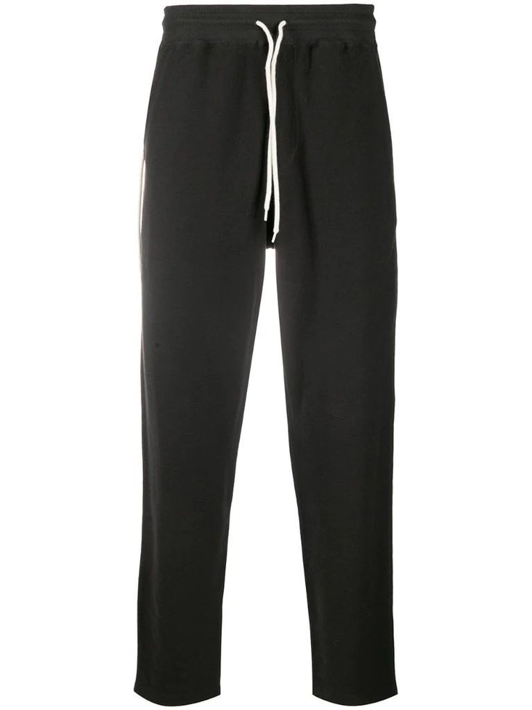 contrast string track pants