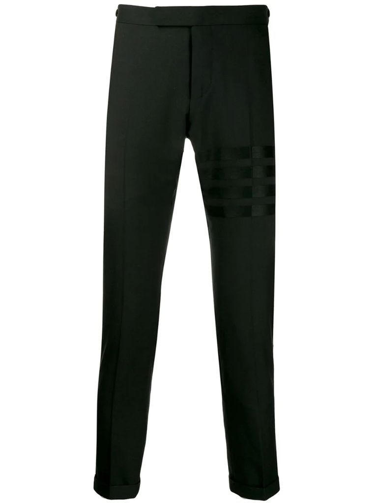 4-Bar Low Rise Weave Suiting Trousers