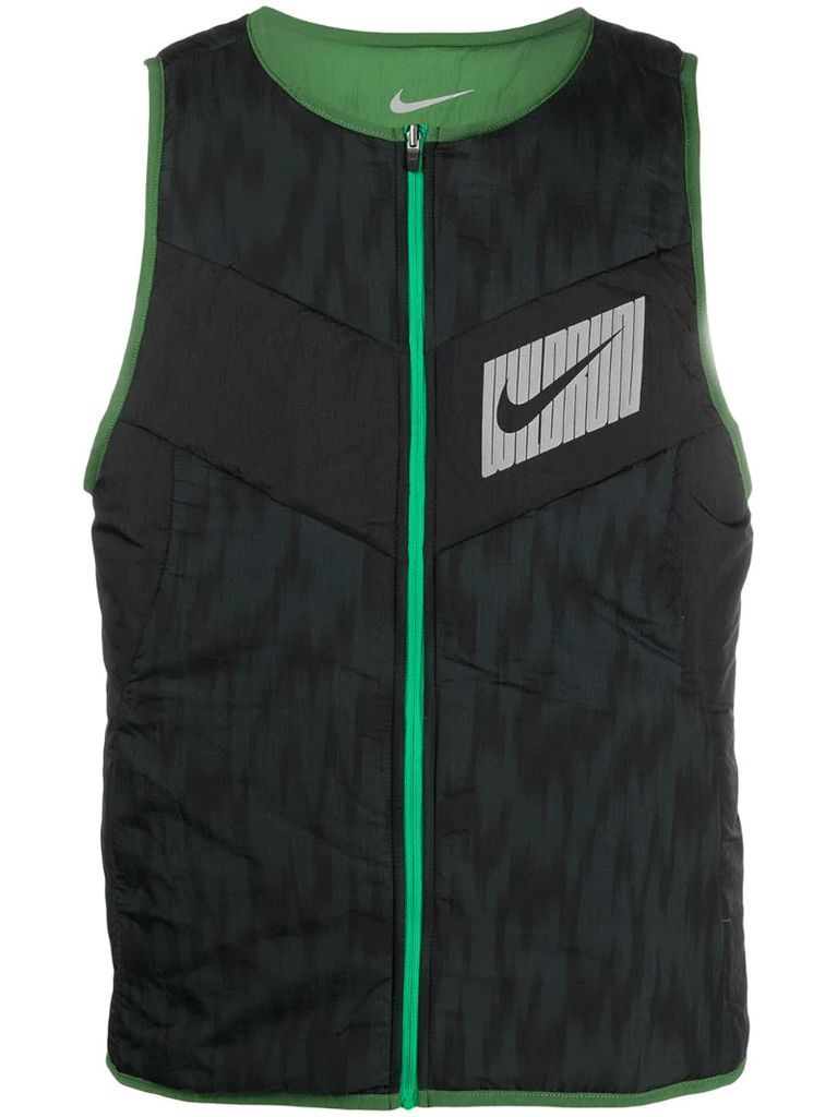 reversible swoosh gilet