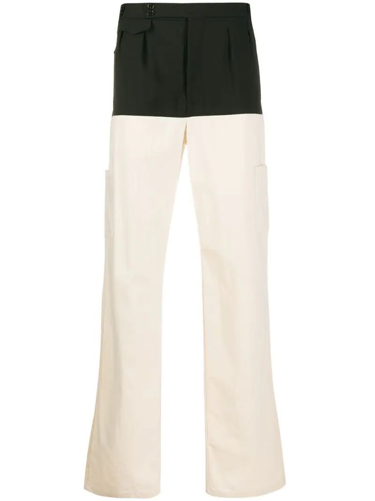 colour block trousers