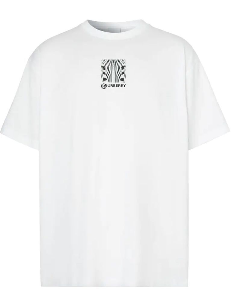 oversized Montage print T-shirt