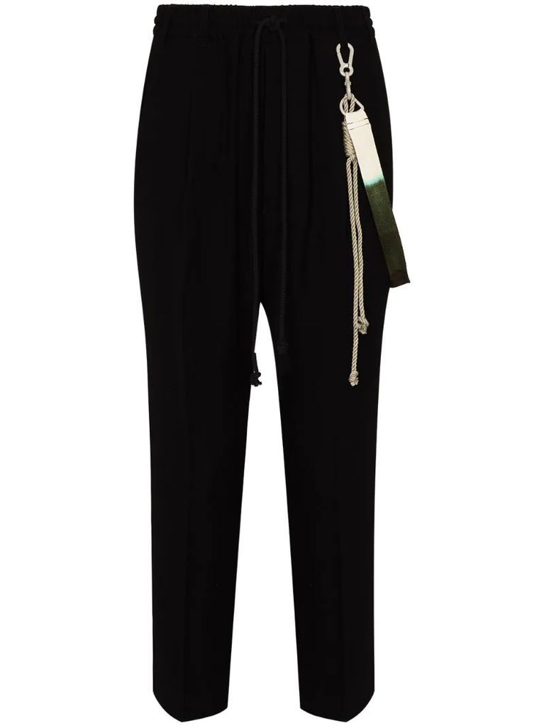 cropped track pants