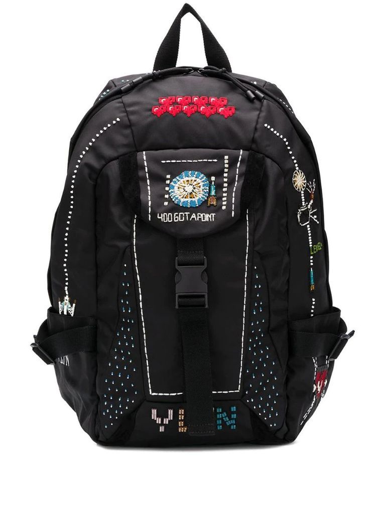 patchwork functional backpack