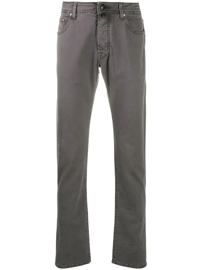 slim-fit chino trousers