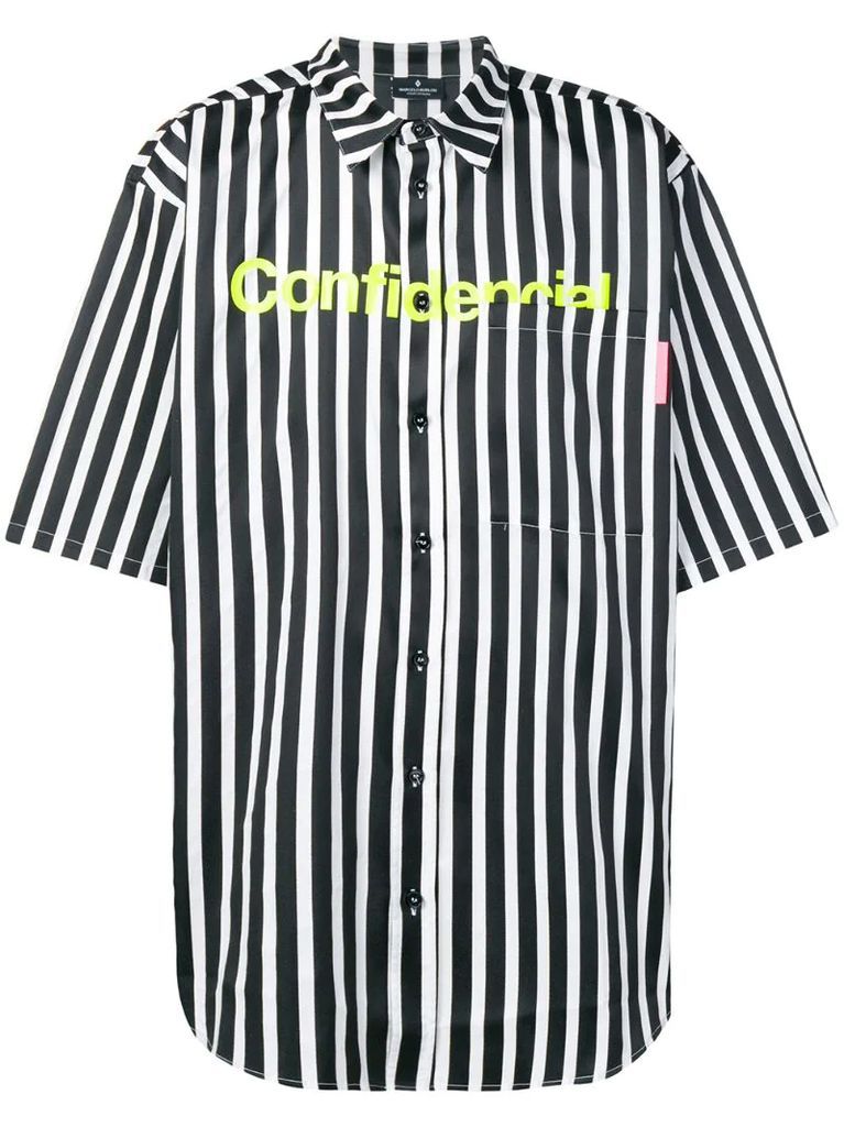 oversized striped shirt