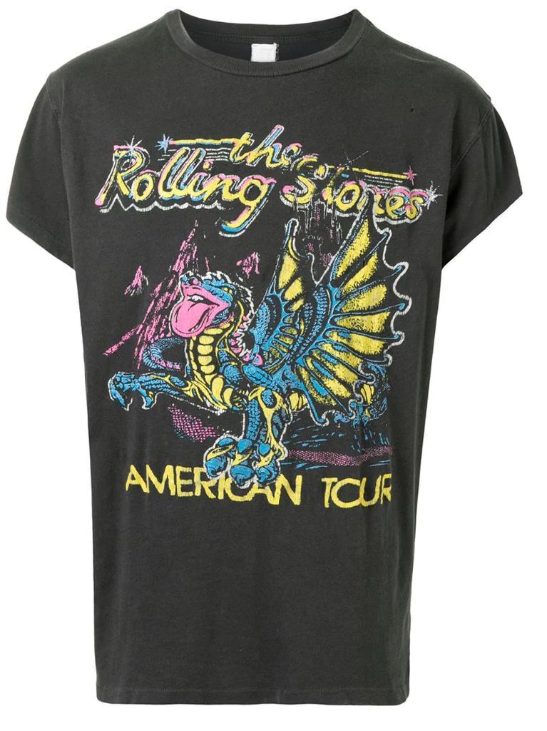 Rolling Stones-print cotton t-shirt