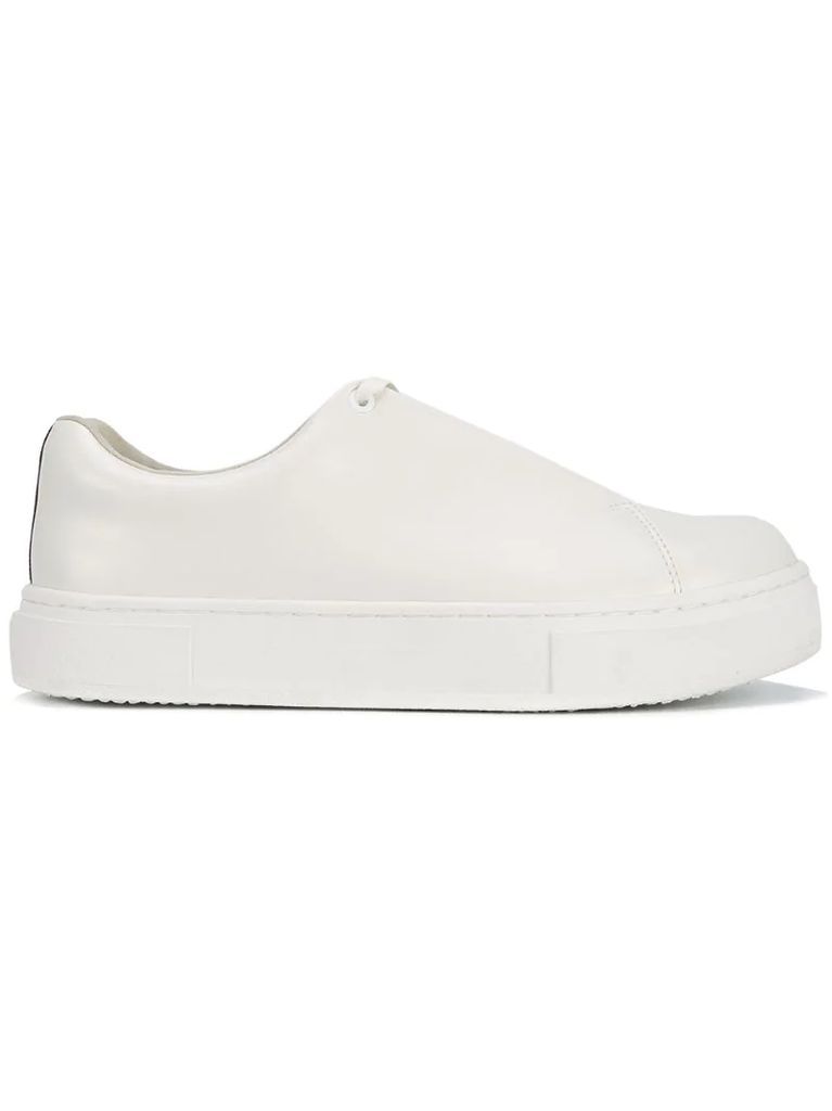 White Doja Leather Sneakers