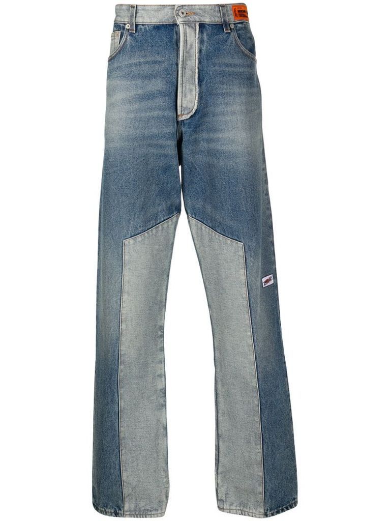 patch-work jeans