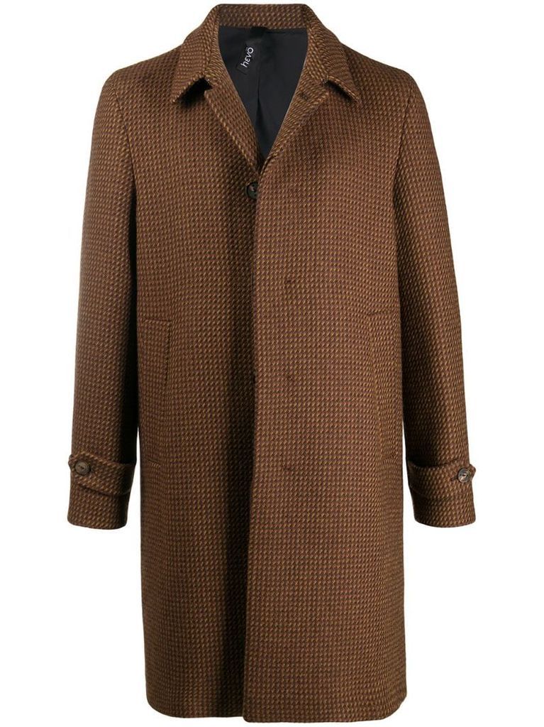 single-breasted virgin wool coat