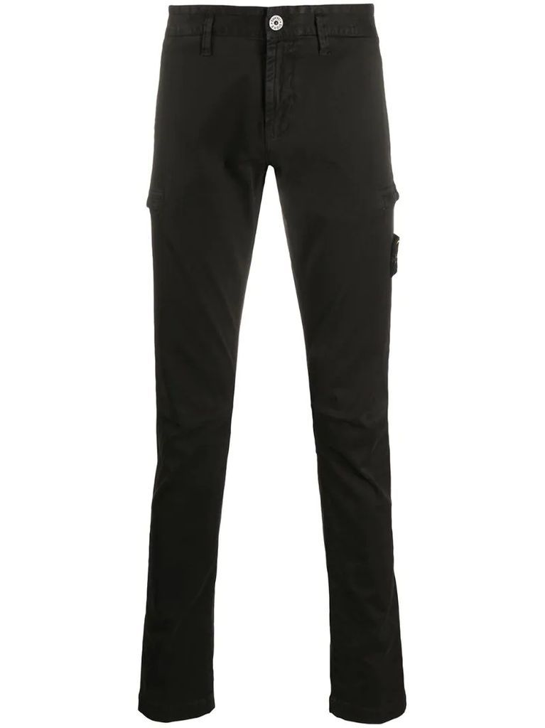 skinny-fit cargo trousers