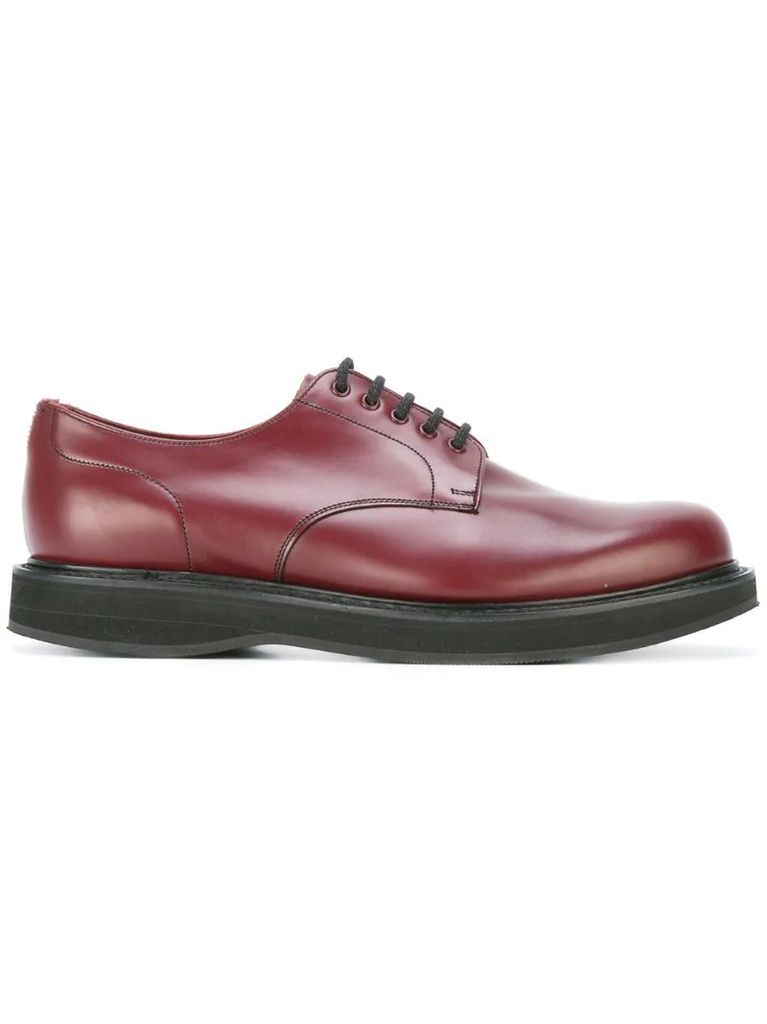 chunky sole derby shoes