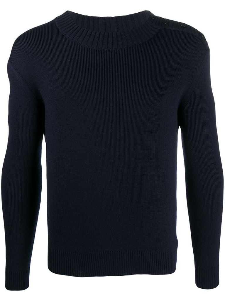 crew-neck long-sleeve jumper