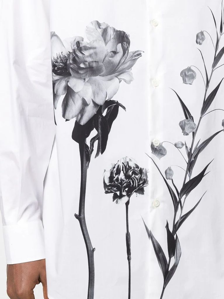floral motif shirt