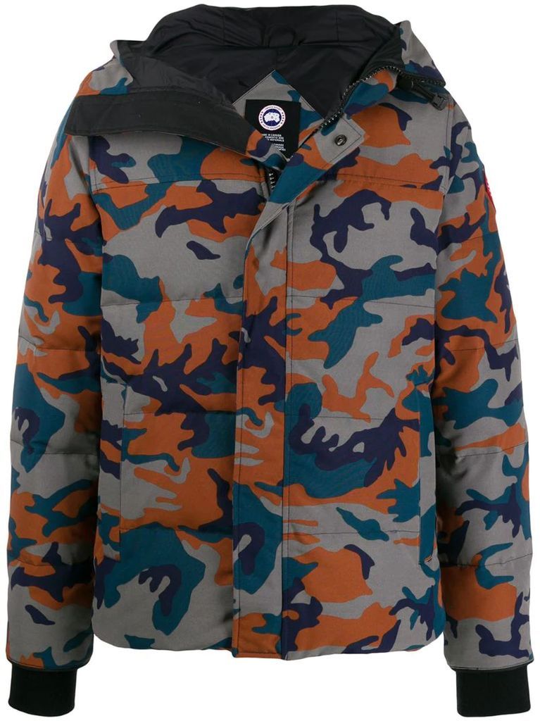 hooded camouflage coat