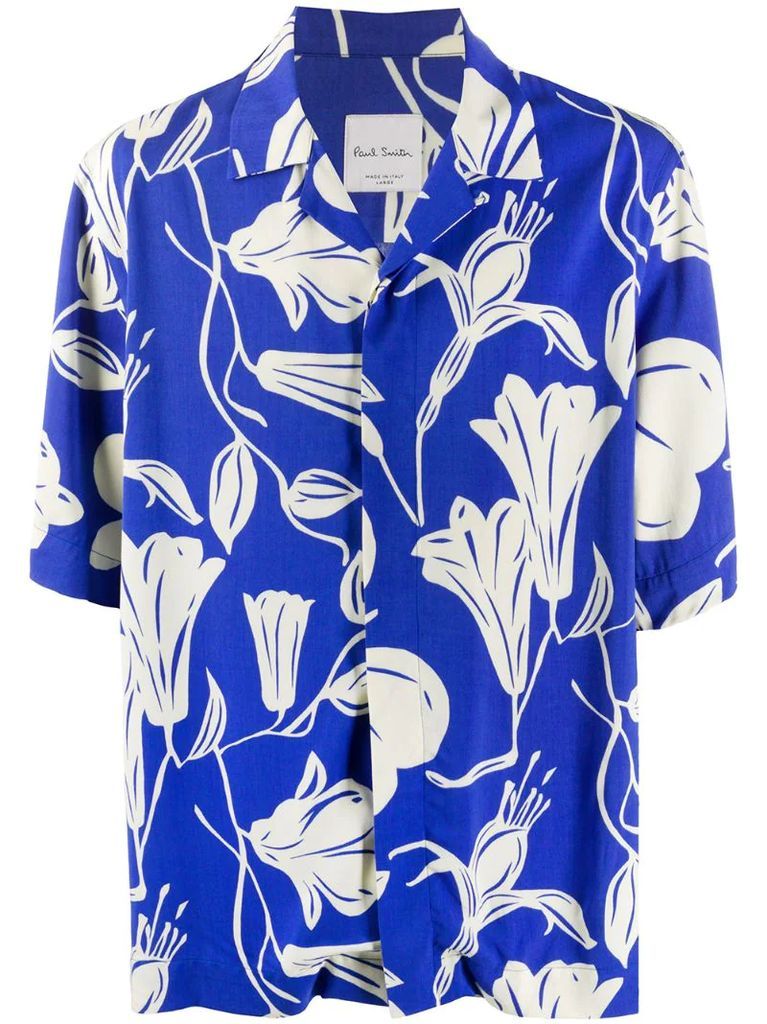 floral print short sleeve shirt