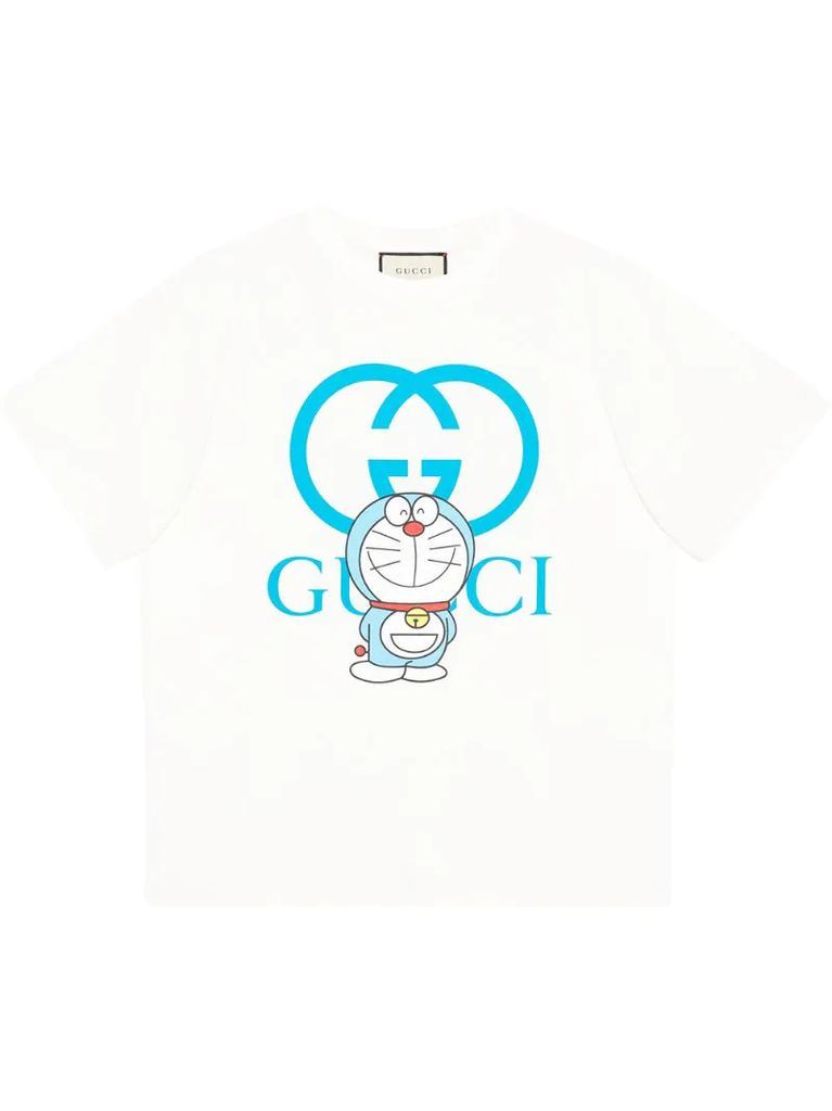 x Doraemon oversize logo T-shirt