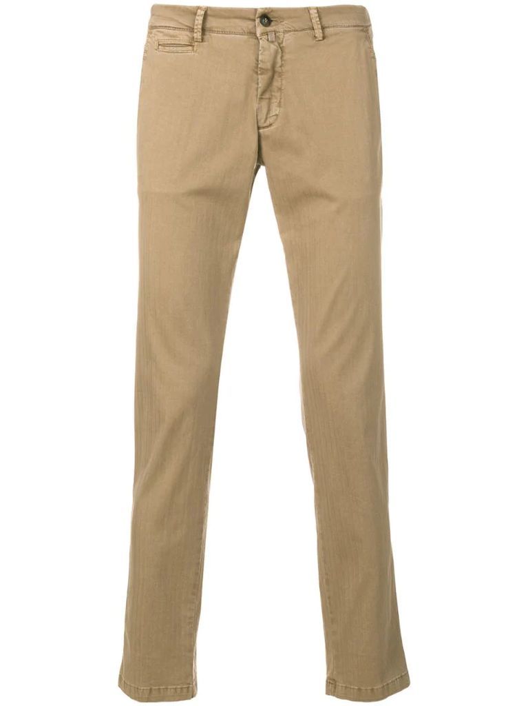 slim-fit chino trousers