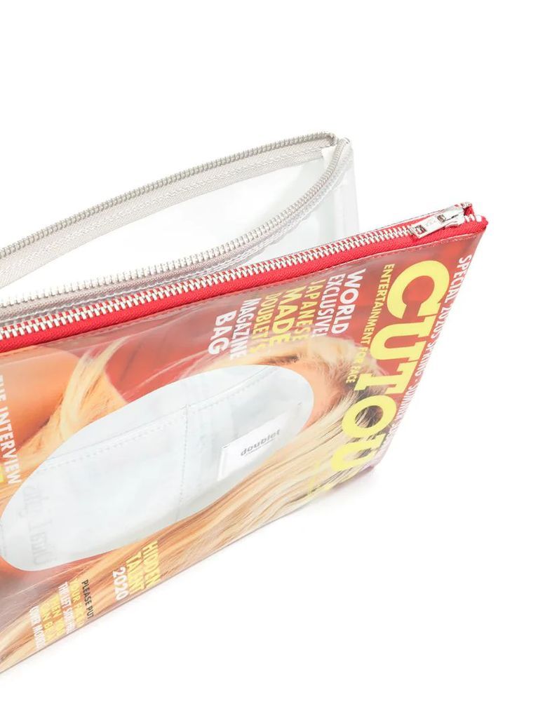 Faceout Magazine clutch bag