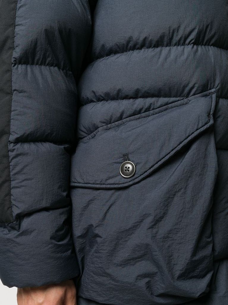 long-sleeved puffer jacket