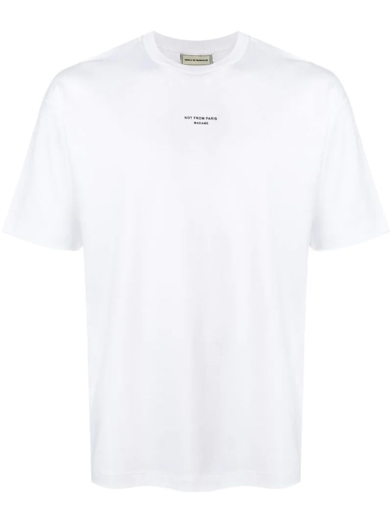 slogan short-sleeve T-shirt