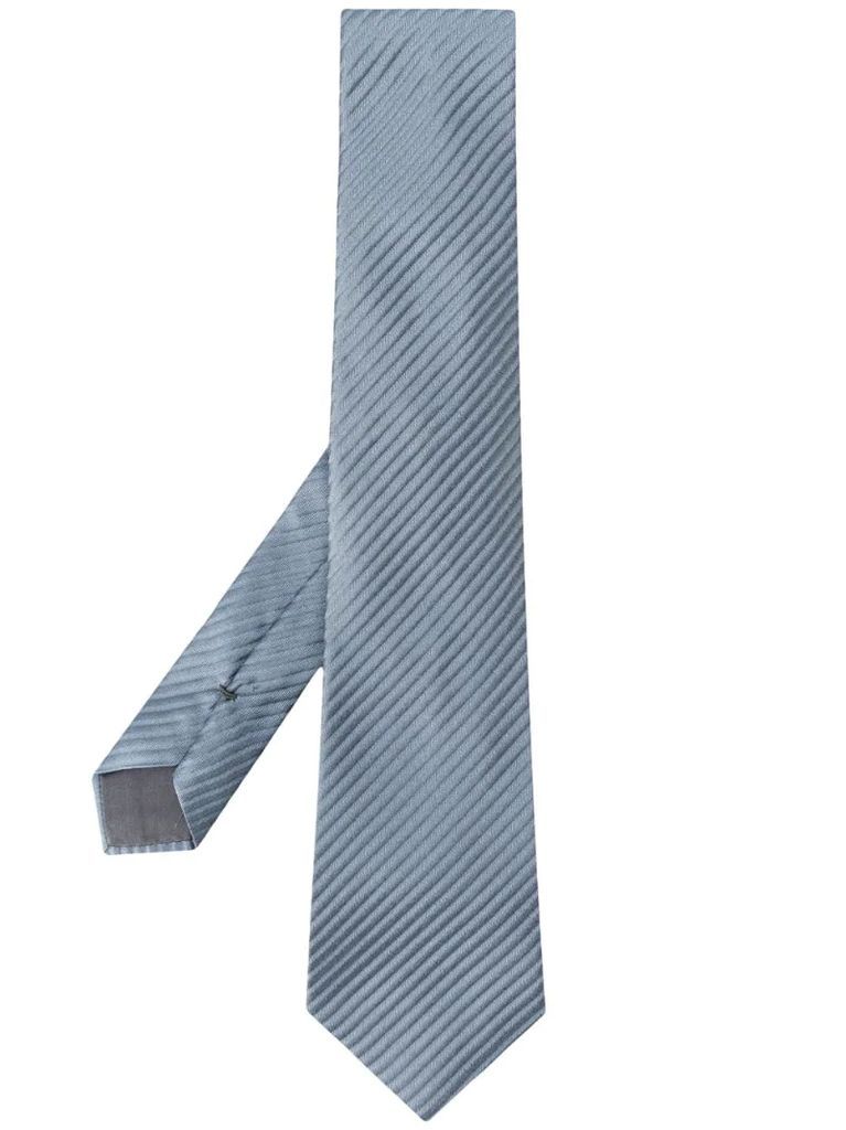 embossed stripe tie