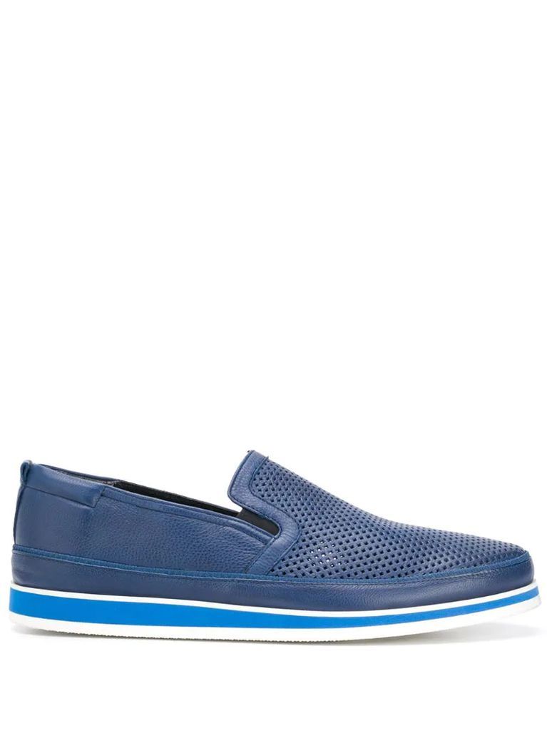 perforated front loafers