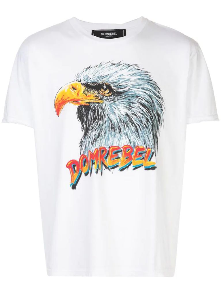Fly eagle-print T-shirt