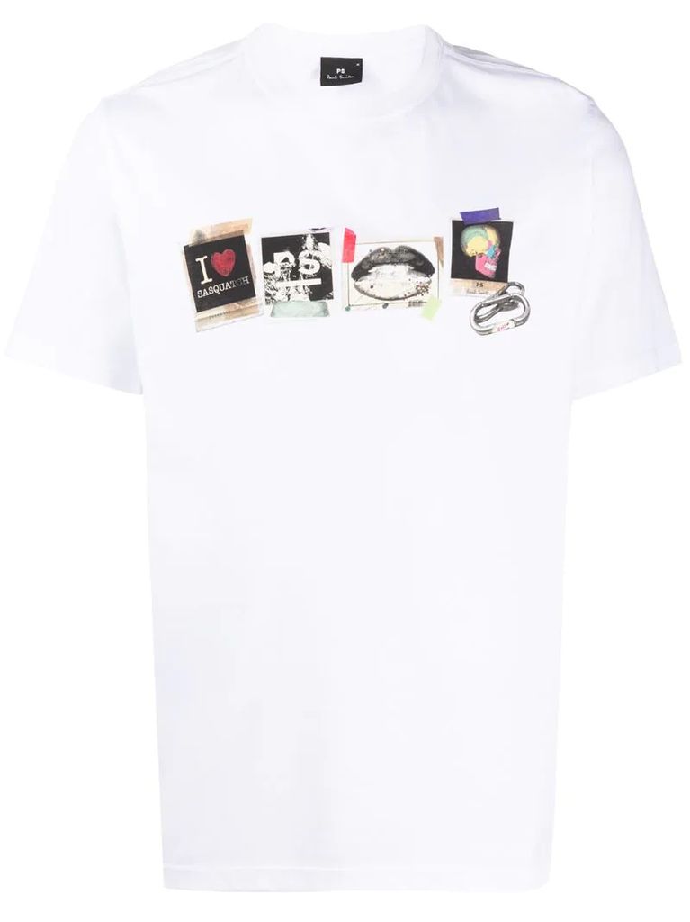 polaroid-print organic cotton T-shirt