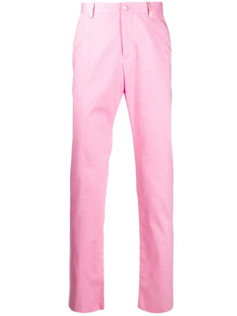Pink Paradise straight leg trousers