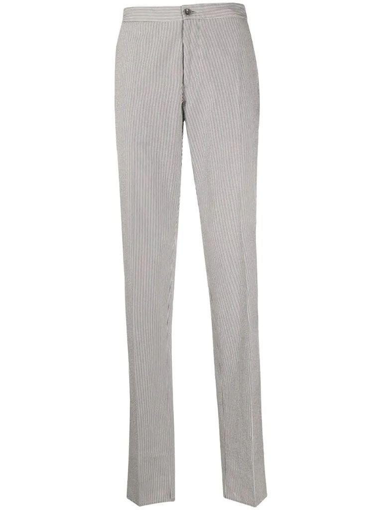 pinstripe chino trousers