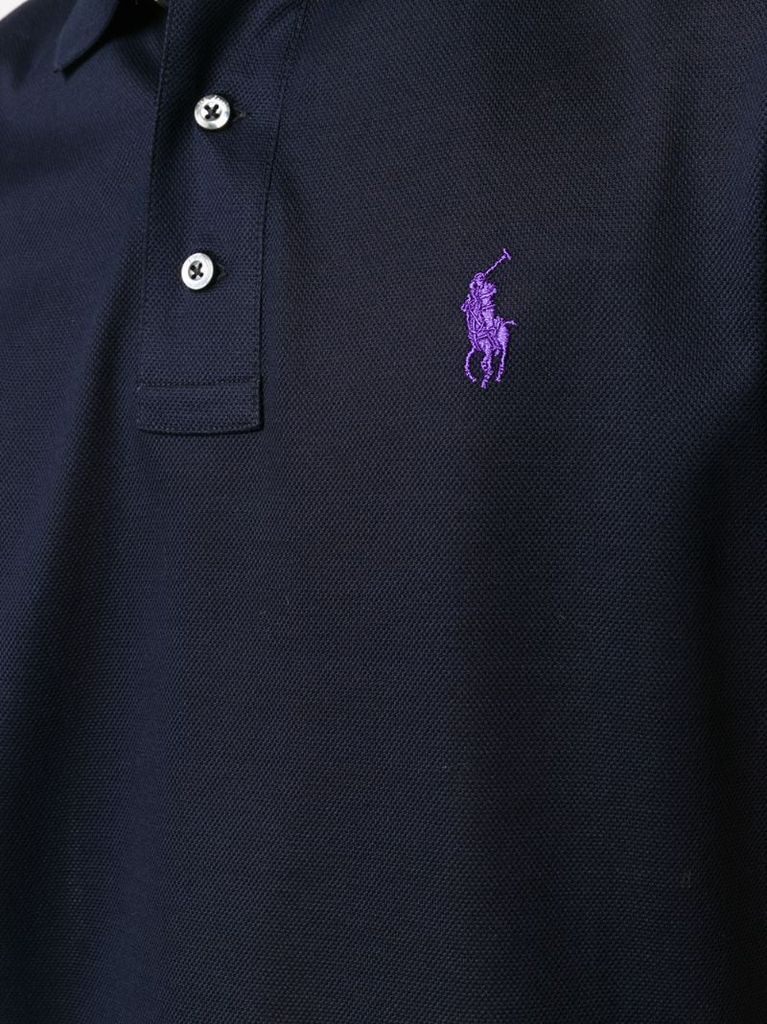 logo embroidered polo shirt