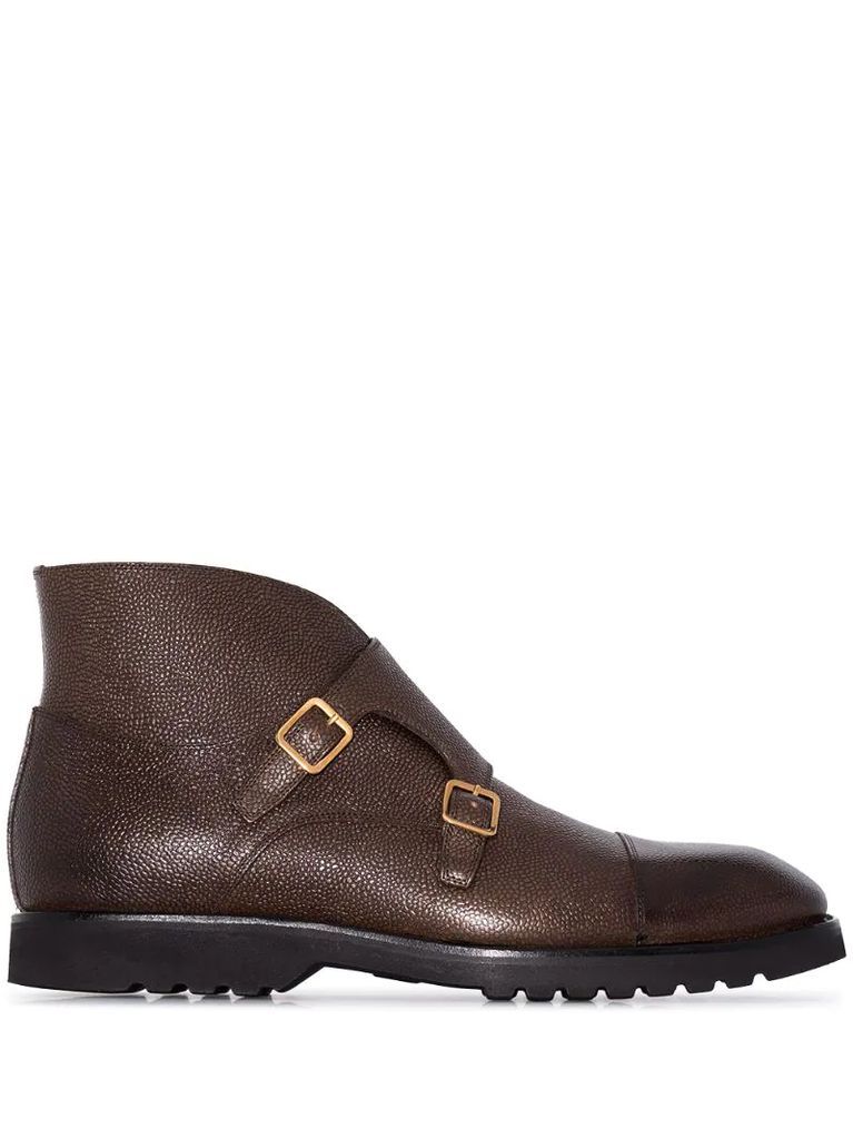 monk strap ankle boots