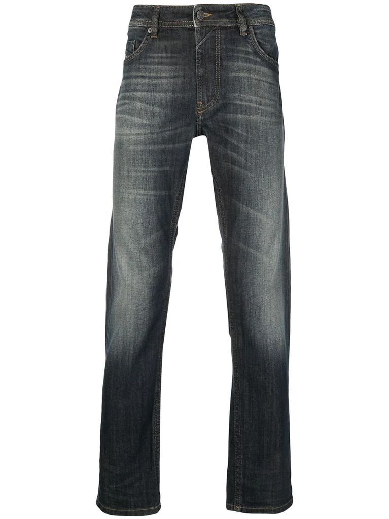 Skinny Dan whiskered-effect jeans
