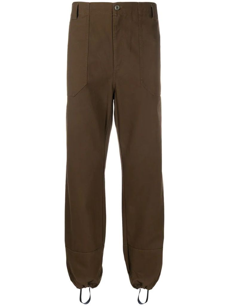 harem-style mid-rise trousers