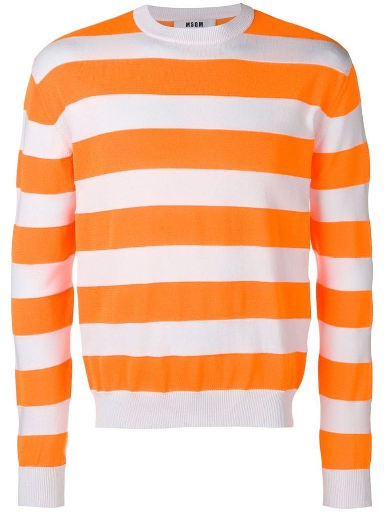 stripe pattern sweater